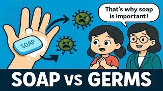 Safety Activity:Soap vs Germs|Germ  experiment for kids-water,pepper & soap| #trending #video#watch