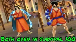2 generation of Kuzuki Oden in survival 100 Gameplay | One Piece Bounty Rush | OPBR