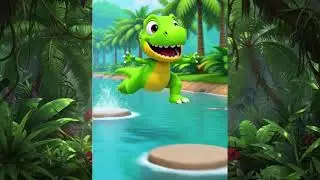 Dino's Adventures Episode 3: Crossing the River | Talking Dinosaur Learns Bravery
