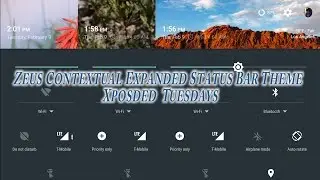 Zeus Contextual Expanded Status Bar Header - Xposed Tuesdays