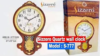 Sizzero Quartz S-777 Pendulum Wall Clock Quick Unboxing | Ajanta wall clock