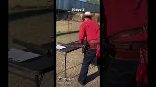 Cowboy action shoot stage 3. Jacked a round on rifle #cowboyaction #rgv #shootingrange #wildfire