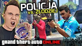 💙 GTA 5 ONLINE [#1762] POLICJA vs. ZŁODZIEJE czyli ROBOTA w VESPUCCI /z Bertbert & Yoshella & Ren