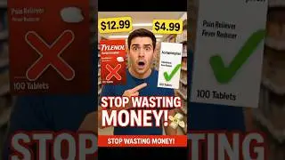👉 STOP Wasting Money on Name Brands! (Tylenol vs Generic Truth) #brandeddrugs  #cheapdrugs