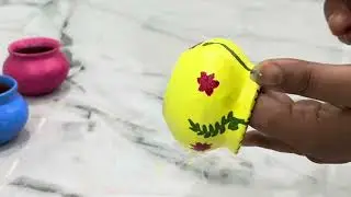 DIY PLANTERS || ice cream jar planter||DIY||waste of best || Acrylic painting || planter painting ||