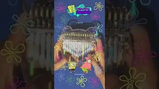 Spongebob Squarepants Theme Song | Kalimba with Tremolo Chain and Tabs #shorts #adadishorts