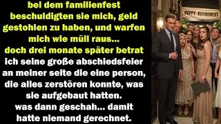 sie warfen mich raus wie dreck… doch auf seiner party brachte ich jemanden mit, der sie zerstörte