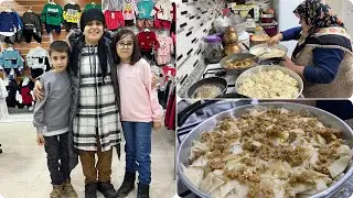Öğlen yemeği Güler’le alışveriş kayınçıya tencere aldık