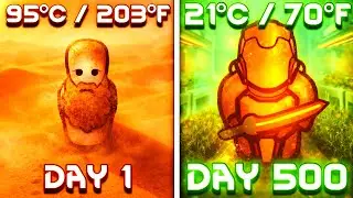 I Survived 500 Days SOLO in RimWorld's TRUE EXTREME DESERT (95&deg;C / 203&deg;F)