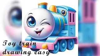 TOY TRAIN DRAWING EASY! STEP BY STEP FOLLOW ALONG VIDEO FOR KIDS