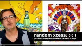 Random Xcess no  001  John Alcorn Homage with After Effects and Element 3D plugin