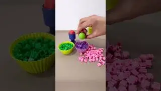 Satisfying pattern with wooden balls and miniature bricks #asmr #pattern