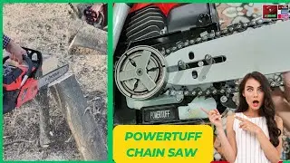 How to assemble powertuff 62cc chainsaw machine/2 stock 18'' petrol & 2t chain saw machine