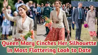 Queen Mary Cinches Her Silhouette in Most Flattering Look to Date #Celebrity#QueenMary#royalfamily