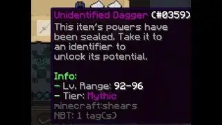 He gave me 8 ITEM BOMBS FOR FREE! Mythic Hunting [Wynncraft Episode 1]