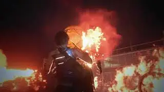 RESIDENT EVIL 3 Defeating Flamethrower Nemesis with Hotdogger only!