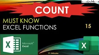 20) Excel - COUNT Function