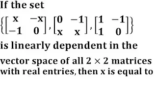 Shanghai Jiao Tong University || iit jam 2015 linear algebra || linearly dependent set