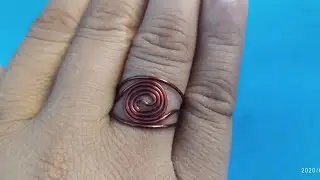 Eye Ring how to make with copper wire
