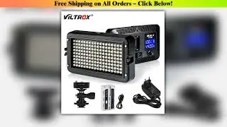 Viltrox VL-162T 3300-5600K LED Video Light Panel CR95+ Bi-color Dimmable Photo Studio Fill