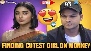 Finding Cute Girls On Monkey App Part 26 |  #omeglelive #shortslive #shortsfeed #omegle #monkey