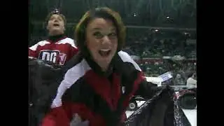 Red Deer Rebels Teddy Bear toss with RDTV personalities