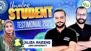 Success Story ft. Aliza Razzaq | Top Position &ndash; JSM University 2025 | High Achiever