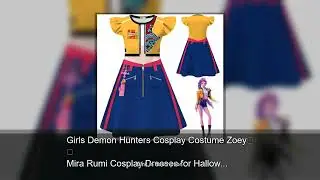 Girls Demon Hunters Cosplay Costume Zoey Mira Rumi Cosplay Dresses for Halloween K-Pop Beach Dr
