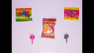 So many candies videos ASMR | abc jelly & pizza jelly -  Cake up | Lot's of lollipops and candies.