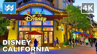 [4K] 🎄 Downtown Disney to California Adventure - Christmas Walking Tour 2020 (Park Reopening) 🎧