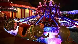 Dumbo the Flying Elephant Becomes Colorful At Night | Magic Kingdom Park