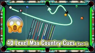 8 Ball Pool - 100 CCP w 40 Country Cues Level MAX (Part 1) - Berlin n Miami Trickshots - GamingWithK