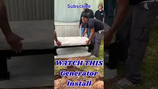 Watch a generator install in less than one minute ⭐️