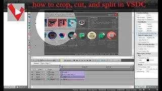 how to crop, cut, and split in VSDC