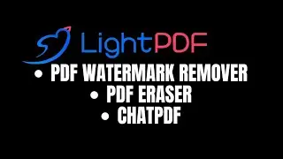 Remove PDF watermarks / CHATPDF with lightpdf
