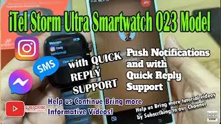 [Demo] iTel Storm Ultra Smartwatch O23 - Call and Push Notifications with Quick Reply for Calls
