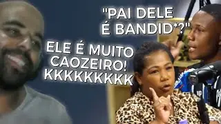VINICIN REAGE: NEGÃO DA BL APANHAND0 DA MÃE AO VIVO NO FLOW PODCAST | Cortes do Lil Vinicinho
