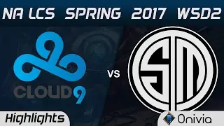 C9 vs TSM Highlights Game 1 NA LCS Spring 2017 W5D2 Cloud9 vs Team Solo Mid