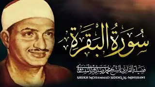 سورة البقرة كل يوم🕒تلاوة خالدة للباكي المبكي المنشاوي 📺 حصن للبيت من الشياطين