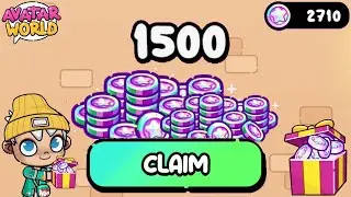 CLAIM 1500 AW COINS, AVATAR WORLD