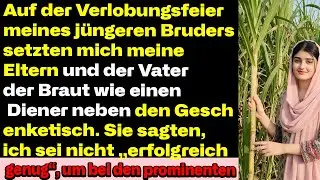 Bei der Verlobung meines Bruders setzten sie mich neben die Geschenke – mit Absicht