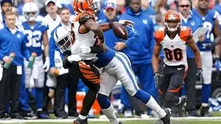 Vontae Davis Hit Levels Giovanni Bernard || Colts vs Bengals Week 7 2014