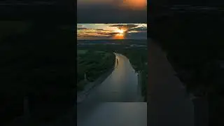 AMAZING sunset over Old Hickory Lock and Dam - (Mavic 3 Classic) - HYPERLAPSE