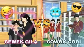 CEWEK GILA VS COWOK COOL - SAKURA SCHOOL SIMULATOR INDONESIA