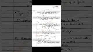 Class 10 S Chand Biology | Heredity and evolution handwritten notes | CBSE | NCERT | SCIENCE | BSEB