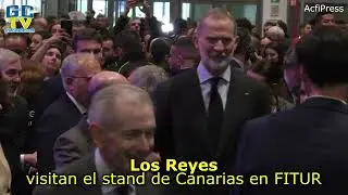 Los Reyes visitan el stand de Canarias en FITUR #REYES #canarias #fitur #turismo