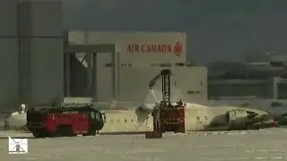 Scripps News reports from inside Toronto airport where Delta Air Lines plane crashed Monday