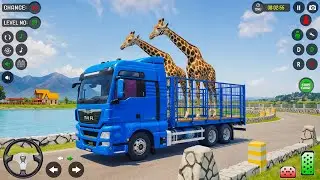 Animal Cargo Truck Simulator 2026 - Delivering Zebras - Android Gameplay