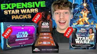 Opening EXPENSIVE Star Wars Packs!! GALAXY + HYPERSPACE +  SAPPHIRE