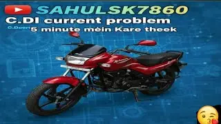 Splendor+ BS4 ka C.D.I current problem kare solve #@Sahulsk7860 